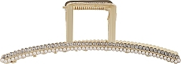 Claw Clip with Pearls, 26836, gold with stones - Top Choice Hair Claw — photo N1