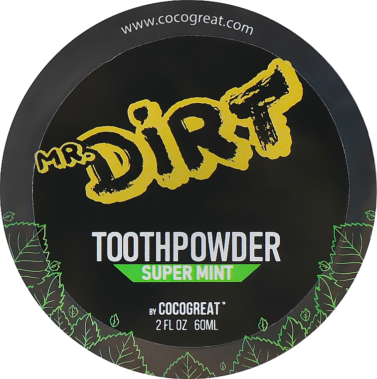 Whitening Tooth Powder with Clay - Cocogreat Mr.Dirt Super Mint Toothpowder — photo N3
