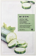 Cucumber Extract Sheet Mask - Mizon Joyful Time Essence Mask Cucumber — photo N1