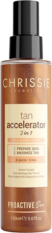 2in1 Face & Body Tan Accelerator - Chrissie Tan Accelerator 2 In 1 — photo N1