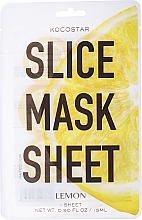 Fragrances, Perfumes, Cosmetics Slice Face Mask "Lemon" - Kocostar Slice Face Mask Sheet Lemon