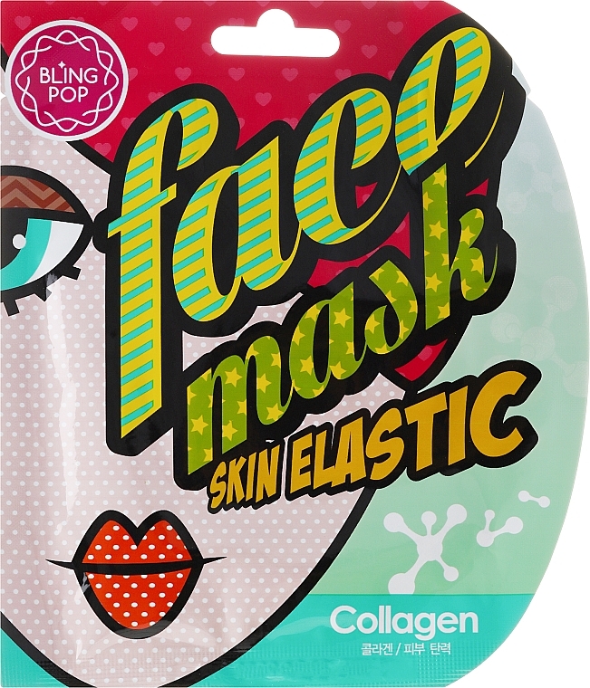 Collagen Lifting Gel Face Mask - Bling Pop Collagen Skin Elastic Face Mask — photo N1