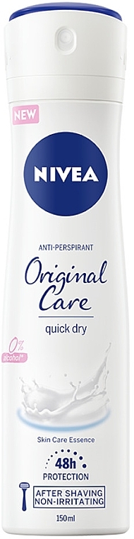 Antiperspirant Spray - Nivea Original Care Antyperspriant — photo N1
