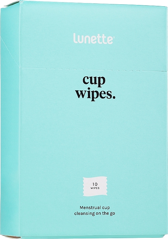 Menstrual Cup Cleaning Wipes, 10 pcs - Lunette Cupwipes Cleaning Wipes — photo N2