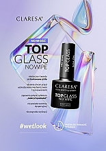 Universal Transparent Hybrid Top Coat for Extended & Natural Nails - Claresa Top Glass No Wipe — photo N2