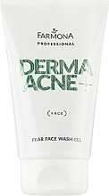 Facial Washing Gel - Farmona Dermaacne+ Pear Face Wash Gel — photo N2