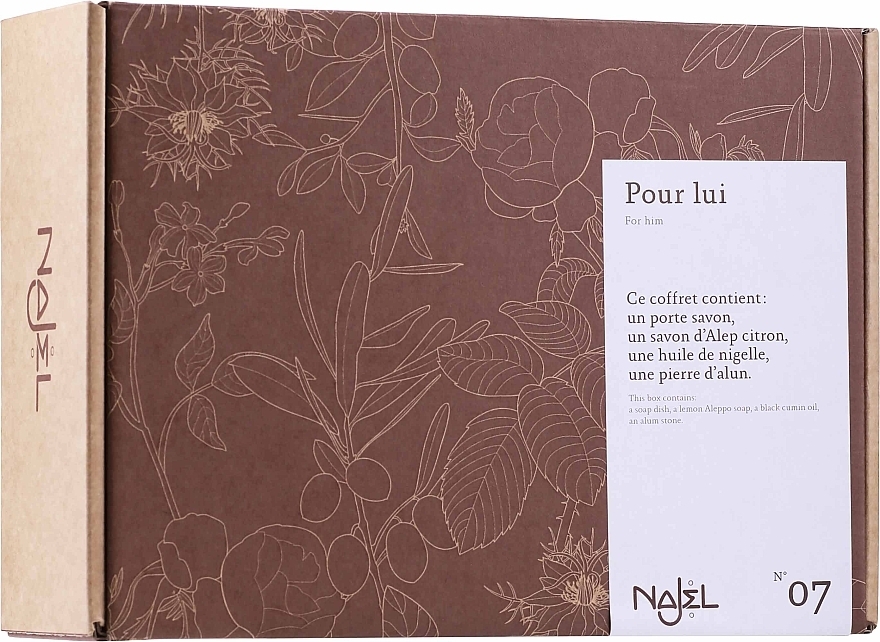 Set - Najel Pour Lui (oil/125ml + sop/100g + deo/90g + acc/1pc) — photo N1