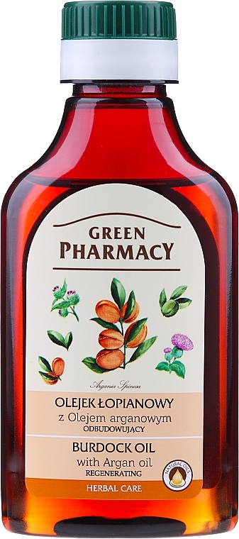 Burdock Oil with Argan Oil - Green Pharmacy — photo N1