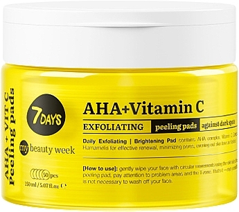 Exfoliating Peeling Pads - 7 Days My Beauty Week Exfoliating Peeling Pads — photo N1