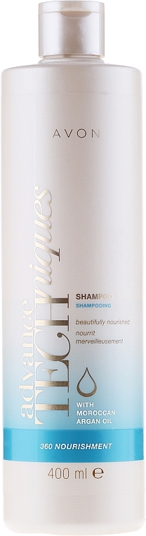 Nourishing Shampoo "Complex Care" - Avon Advance Techniques 360 Nourish Moroccan Argan Oil Shampoo — photo N2