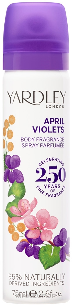 Yardley April Violets - Deodorant Spray — photo 75 ml