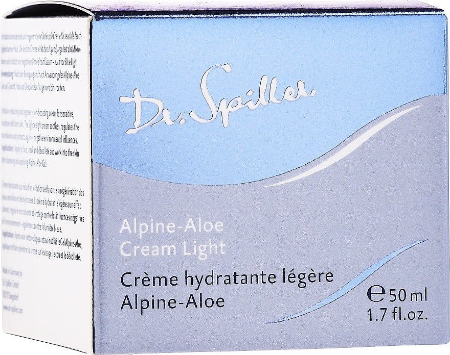 Light Alpine Aloe Cream - Dr. Spiller Alpine-Aloe Cream Light — photo N1