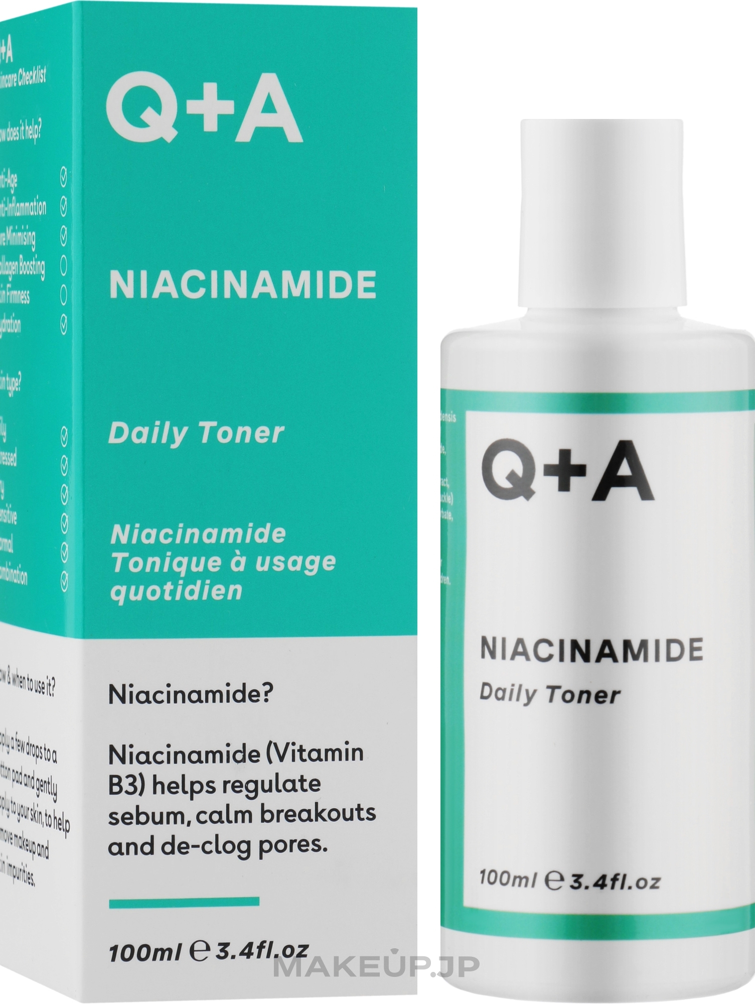 Moisturizing Face Toner - Q+A Niacinamide Daily Toner — photo 100 ml