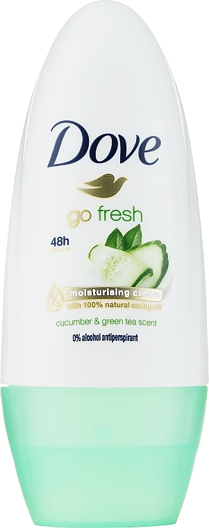 Roll-on Deodorant - Dove Go Fresh Cucumber & Green Tea Deodorant 48H — photo N1