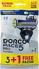 Fragrances, Perfumes, Cosmetics Razor 3+1 - Dorco Pace 5 PRO Portable