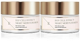 Set - Eclat Skin London EGF Cell Effect Night Moisturiser Set (f/cr/2x50ml) — photo N1