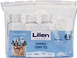Travel Body Care Bottle Set, 6 pcs - Lilien — photo N1
