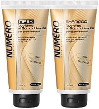 Set - Brelil Numero Nourishing (shm/300ml + mask/300ml) — photo N1