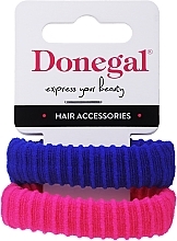 Fragrances, Perfumes, Cosmetics Elastic Hair Bands, FA-5642, navy + crimson - Donegal