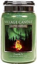 Fragrances, Perfumes, Cosmetics Scented Candle in Jar - Village Candle Fireside Fir Glass Jar