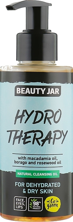 Hydro Therapy Facial Cleansing Oil for Dehydrated Skin - Beauty Jar Natural Cleansing Oil — photo N1