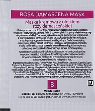 Face Cream Mask with Damask Rose Oil - Charmine Rose Rosa Damascena Mask (sample) — photo N2