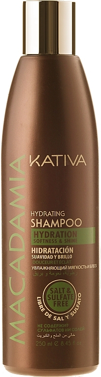 Moisturizing Shampoo for Normal & Damaged Hair - Kativa Macadamia Hydrating Shampoo — photo N1