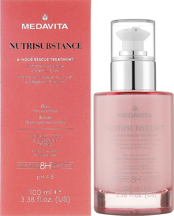 Nourishing Hair Cream - Medavita Nutrisubstance 8-Hour Rescue Treatment — photo N2