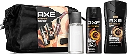 Fragrances, Perfumes, Cosmetics Axe Dark Temptation - Set (deo/150 ml + sh/gel/250 ml + ash/100 ml + pouch)