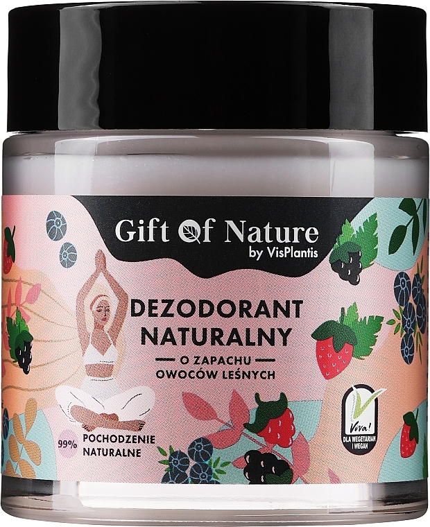 Forest Berry Natural Deodorant Cream - Vis Plantis Gift of Nature Natural Deodorant — photo N1