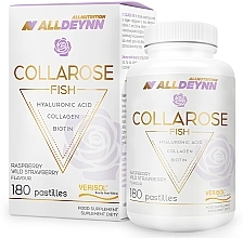 Fish Collagen Food Supplement - AllNutrition AllDeynn CollaRose Fish Raspberry & Wild Strawberry — photo N1