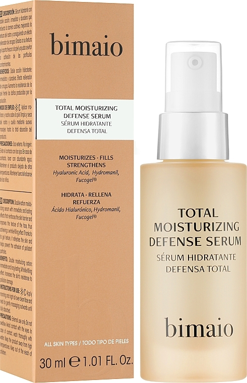 Moisturising & Protective Face Serum - Bimaio Total Moisturizing Defense Serum — photo N2