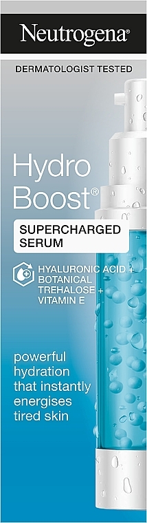 Instant Hydration Face Serum - Neutrogena Hydro Boost Supercharged Booster — photo N2