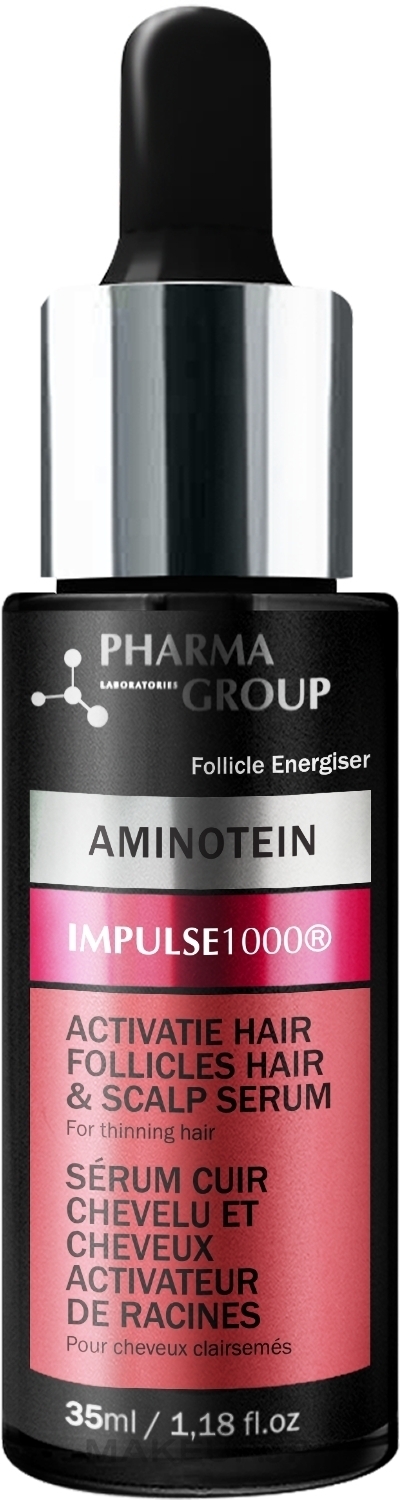 Hair Follicle Boosting Serum - Pharma Group Laboratories Aminotein + Impulse 1000 Hair & Scalp Serum — photo 35 ml