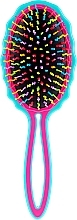 Fragrances, Perfumes, Cosmetics Hair Brush, turquoise-pink - Twish Big Handy Hair Brush Turquoise-Pink