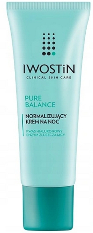 Night Cream for Normal and Combination Skin - Iwostin Pure Balance — photo N1