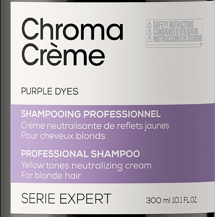 Purple Cream Shampoo - L'Oreal Professionnel Serie Expert Chroma Creme Professional Shampoo Purple Dyes — photo N7