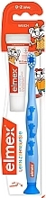 Fragrances, Perfumes, Cosmetics Baby Set (0-2 years), blue with giraffe - Elmex (tbrush + tpaste 12 ml)