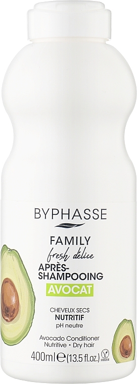 Avocado Conditioner for Dry Hair - Byphasse Family Fresh Delice Conditioner — photo N1