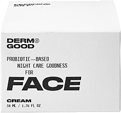 Night Face Cream with Probiotics - Derm Good Probiotic Based Night Care Goodness For Face Cream — photo N3