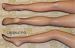 Women Tights "Rete", cappuccino - Veneziana — photo N2