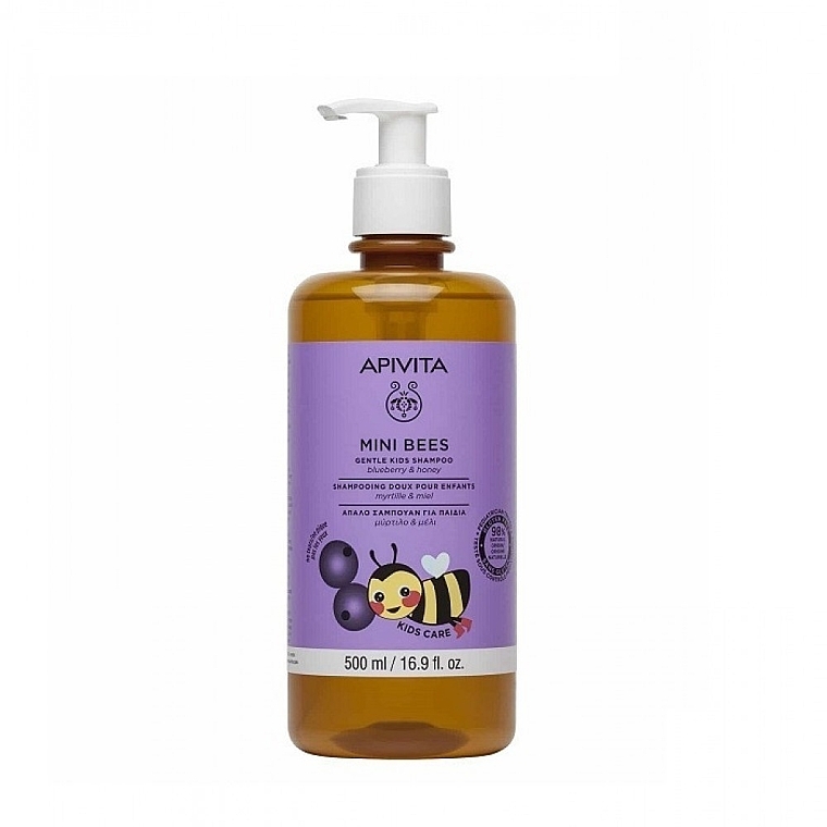 Gentle Blueberry Shampoo - Apivita Mini Bees Gentle Kids Shampoo — photo N4