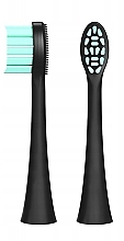 Fragrances, Perfumes, Cosmetics Sonic Toothbrush Head, soft, black, 2 pcs. - Feelo PRO Black Soft