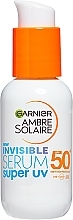 Sunscreen Face Serum - Garnier Ambre Solaire Invisible Serum Spf50 — photo N1