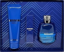 Missoni Wave - Set (edt/100ml+sh/gel/150ml+edt/mini/10ml) — photo N2