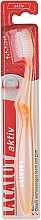 Fragrances, Perfumes, Cosmetics Toothbrush "Aktiv", yellow - Lacalut 