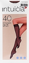 Fragrances, Perfumes, Cosmetics Knee Socks "DYNAMIC" 40 Den, nude - Intuicia