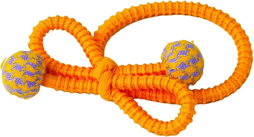 Hair Tie with Balls, orange - Lolita Accessories — photo N1