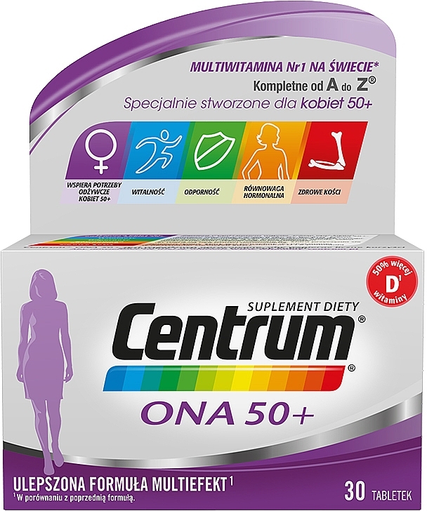 Women Vitamins and Minerals, tablets - Centrum Ona 50+ — photo N1