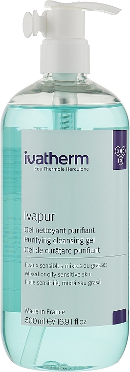 Gel Foam for Combination & Oily Skin - Ivatherm Ivapur Gel Spumant Purifiant — photo N2